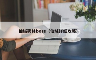 仙域碑林boss（仙域详细攻略）